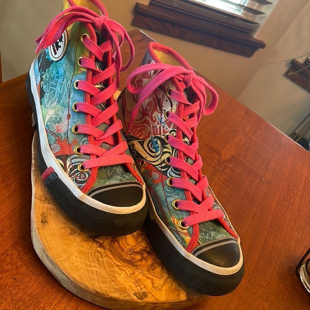 Men's Custom Pro Keds High Top Sneakers - Size 6